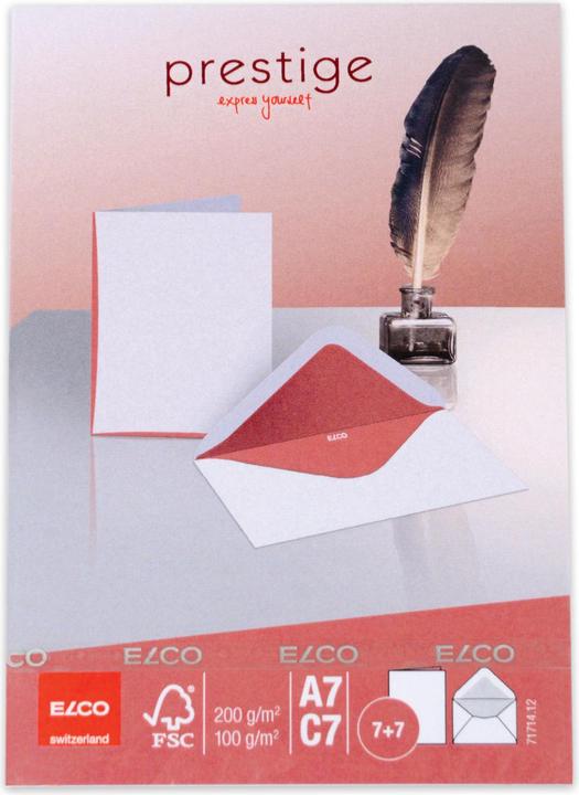 Actual product image Elco Double cards with envelopes Prestige (A7, C7, 7 x)