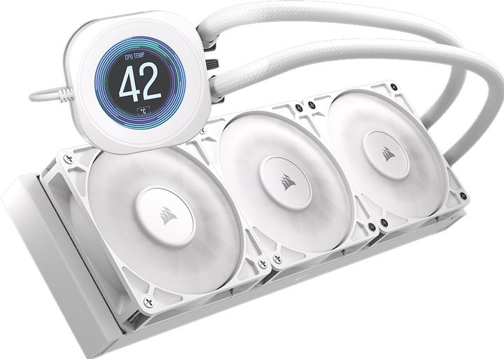 Produktbild Corsair NAUTILUS 360 LCD White, 360mm Radiator, Liquid CPU Cooler
