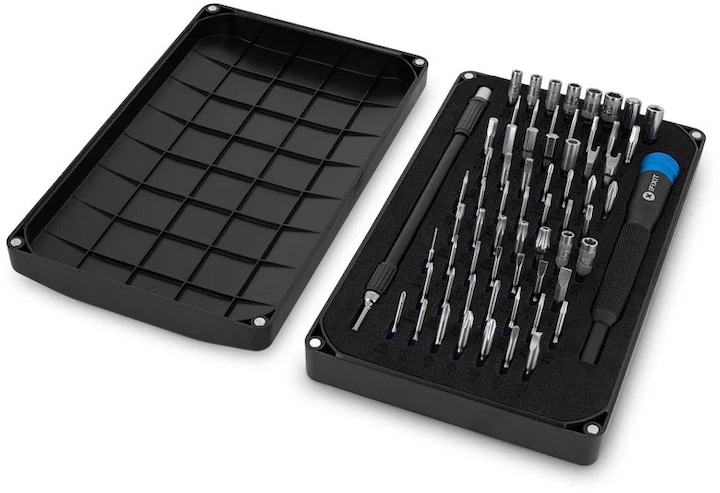 Produktbild iFixit Mako Precision Bit Set (1, 2, PH00, TR6, 0.9 mm, TR9, T3, P6, TR8, PH2, 5.5 mm, Y0, 1.5mm, 0.7 mm, 1.3 mm, PH1, P5, T TR 20, PH0000, T2, PH0, 3 mm, Y 000, 5 mm, Y 1, T TR 25, J 1, Y 00, 2.5 mm, 1mm, J 000, 3.5 mm, 4.5 mm, T TR 15, 2 mm, T5, J 00, TR7, T TR 10, J 0, T4, P2, 4 mm)