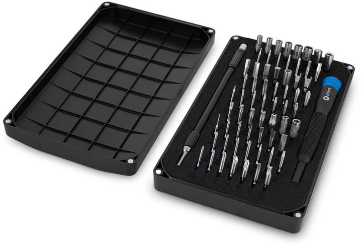 Produktbild iFixit Mako Precision Bit Set (1, 2, PH00, TR6, 0.9 mm, TR9, T3, P6, TR8, PH2, 5.5 mm, Y0, 1.5mm, 0.7 mm, 1.3 mm, PH1, P5, T TR 20, PH0000, T2, PH0, 3 mm, Y 000, 5 mm, Y 1, T TR 25, J 1, Y 00, 2.5 mm, 1mm, J 000, 3.5 mm, 4.5 mm, T TR 15, 2 mm, T5, J 00, TR7, T TR 10, J 0, T4, P2, 4 mm)