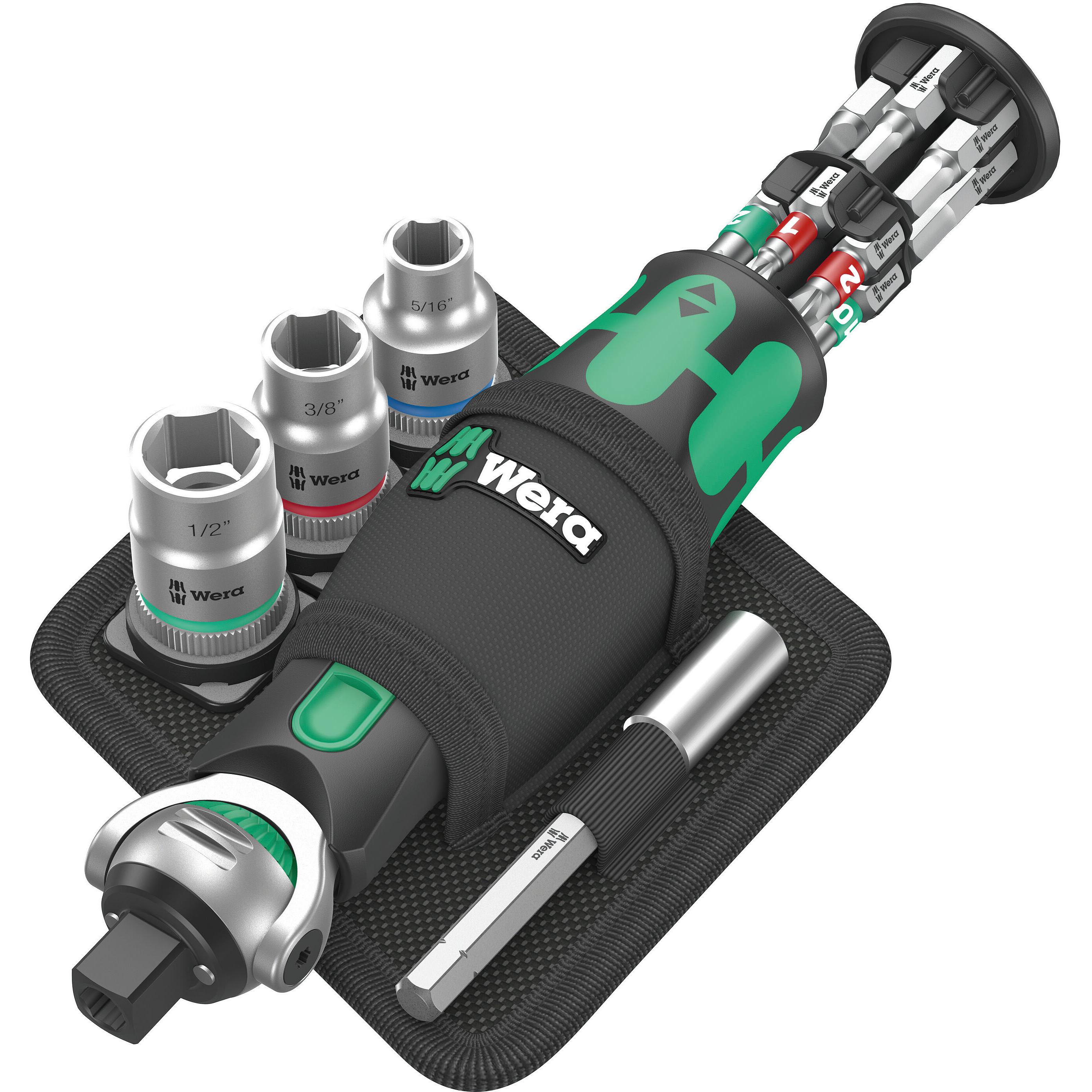 Wera, Ratsche, 8009 Zyklop Pocket Set Imperial 2 (1/4", 3/8")