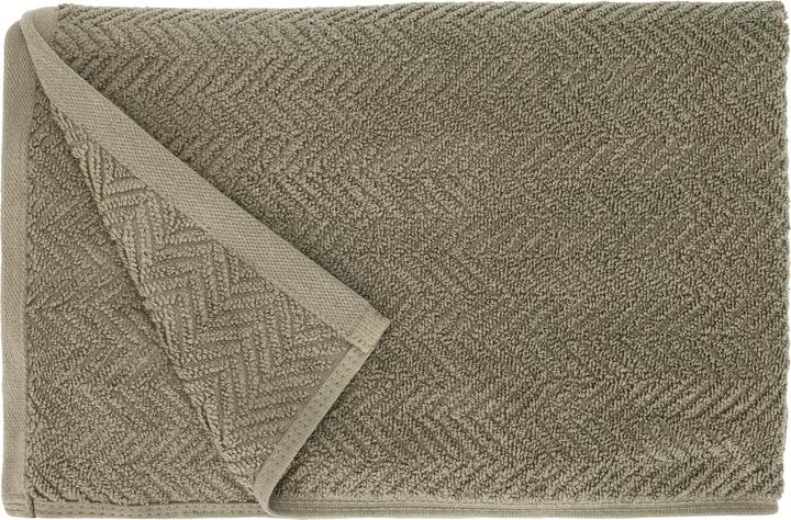 Actual product image Domoletti Towel bathrooms VISBY, olive green, 70 x 140 cm (70 x 140 cm)