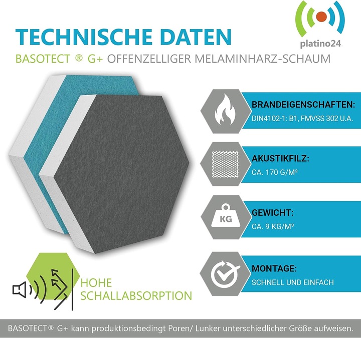Produktbild Platino24 3D-Set Schallabsorber
