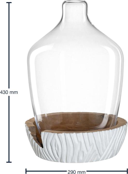 Image du produit Leonardo Vase Casolare, Transparent, avec socle, 43 cm (1 x, 29 x 43 cm)