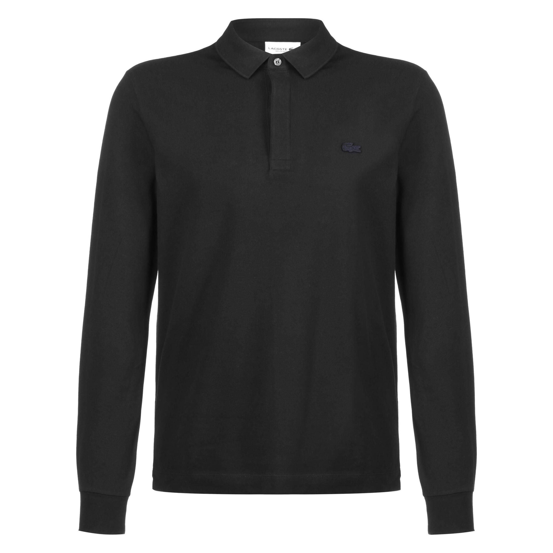 Lacoste, Herren, Shirts, Longsleeve Polo Sportswear - 90160, Schwarz, (Xl)