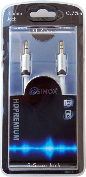Produktbild Sinox HD Premium 3.5mm Stereo-Klinken Anschlusskabel (3 m, AUX Kabel)