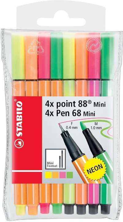 Actual product image STABILO Point 88 (Neon yellow, Neon pink, Neon orange, Neon red, Neon green, 10 x)