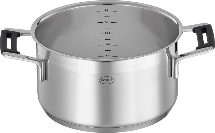 Actual product image Rösle Röse Silence PRO pot set 4 pcs. (24 cm, Pan set + pot set, Stainless steel)