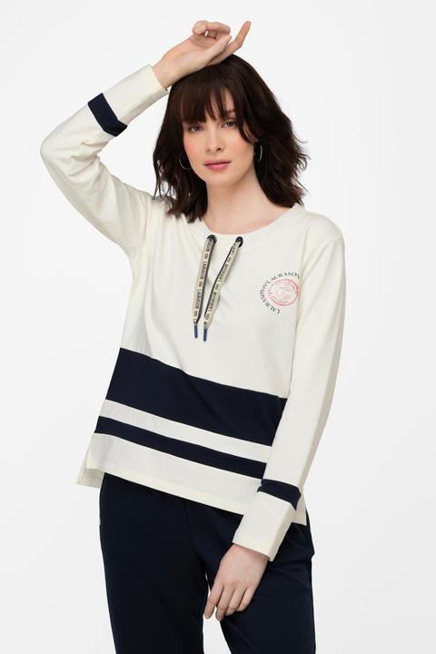 Image du produit Laurasøn Sweatshirt, Streifen, Print, Rundhals, Langarm (L)