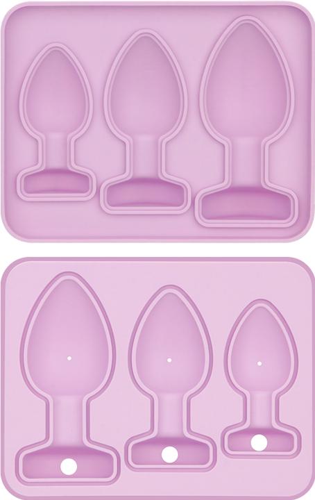 Produktbild Lovetoy Silikon-Eiswürfelform - Analplug - Pink