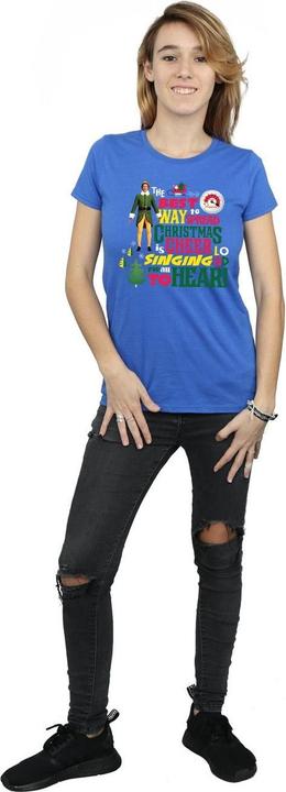 Actual product image Elf Womens/Ladies Christmas Cheer Cotton T-Shirt (M)