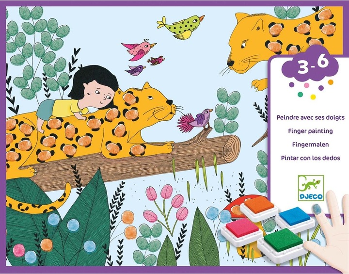 Actual product image Djeco Finger painting set