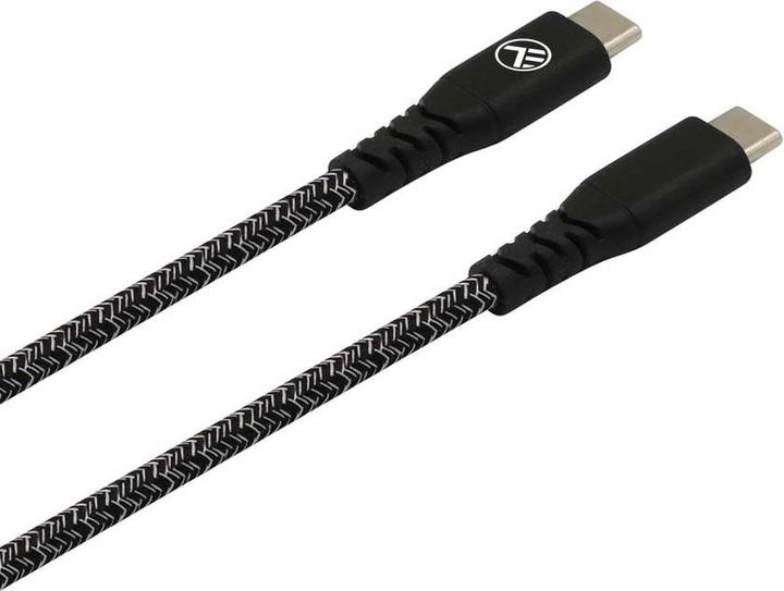 Produktbild Tellur Green Data cable Type-C to Type-C 3A PD60W 1m nylon black (1 m, USB 3.2 Gen 2, 60 W)