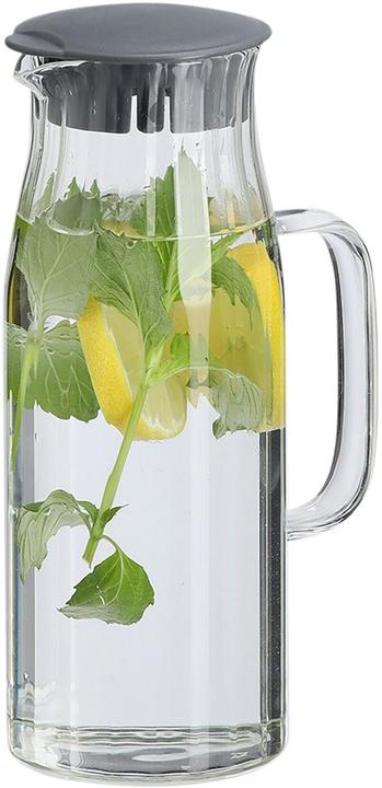 Actual product image Zeller Present Glaskaraffe mit Kunststoffdeckel 1 l 13.3x9x24 cm (1 l)