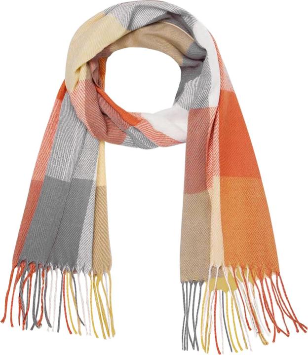 Only-Bags.Store Winterschal kariert übergrosse quadratische Decke Schal, Fransen Poncho