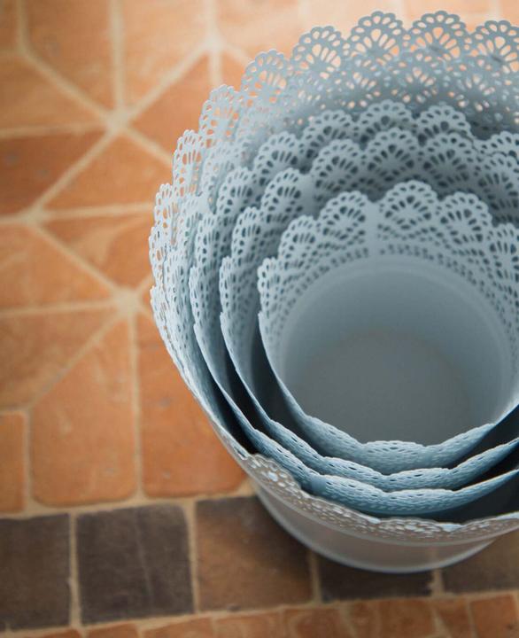Produktbild Esmée Blumentopf, Übertopf mit Spitzen, Blech (16 cm)