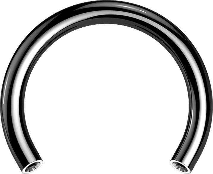 Immagine prodotto Star Piercing Micro Threadless Circular-Stab schwarz (senza ottone, Titanio)