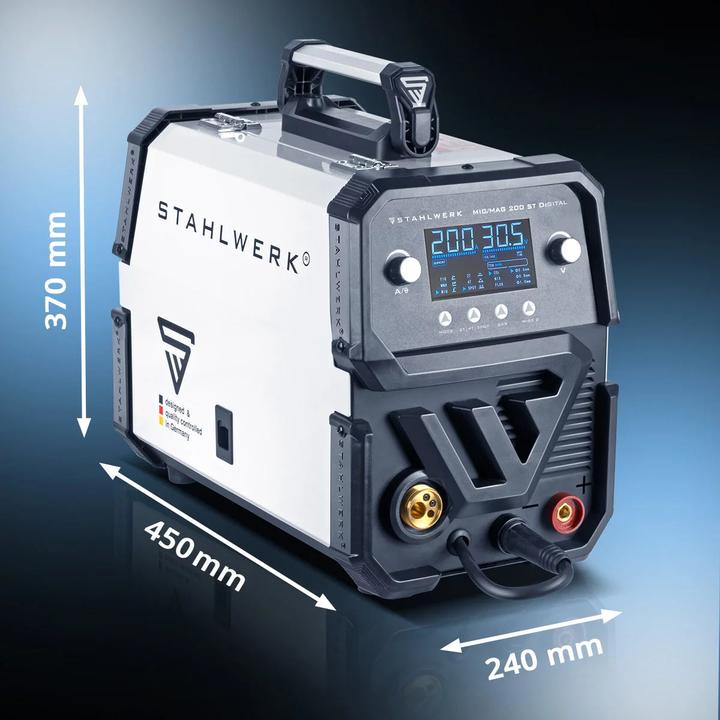 Actual product image Stahlwerk Welding machine MIG MAG 200 ST Digital IGBT shielding gas with 200 A