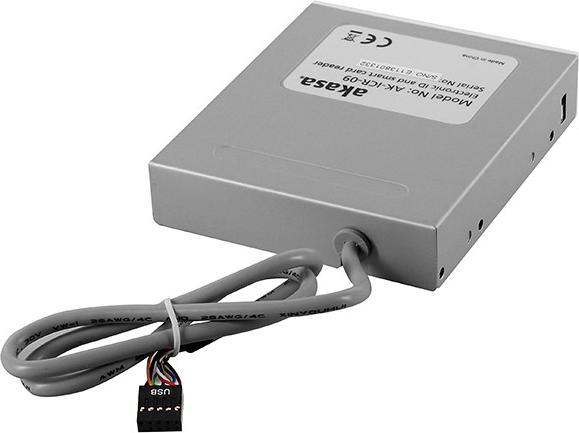 Produktbild Akasa AK-ICR-09 ID and Smart Card Reader 3,5 Zoll (Internal USB 2.0 Motherboard)