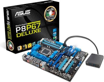 Produktbild ASUS P8P67 Deluxe (B3) (LGA 1155, Intel P67, ATX)