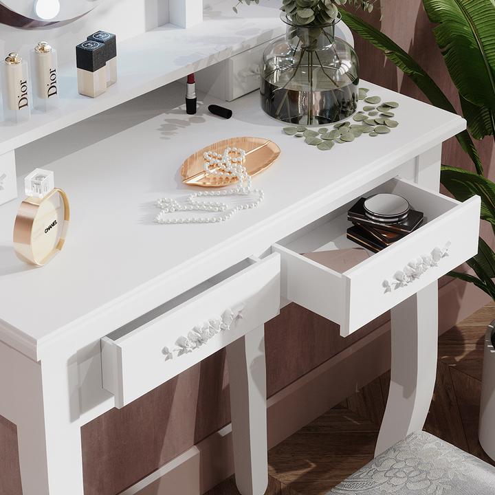 Immagine prodotto Vicco Maggie con illuminazione a LED e sgabello (75 x 40 x 147 cm)