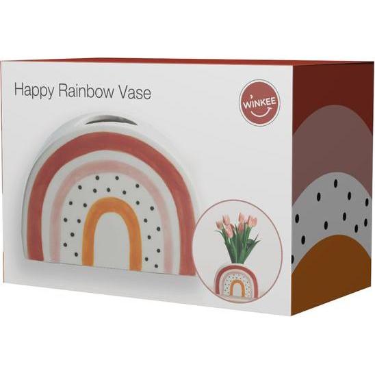 Thumbnail - Winkee, Vase, Happy Rainbow Vase (1 x)