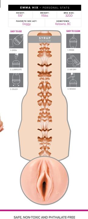 Actual product image Fleshlight Emma Hix