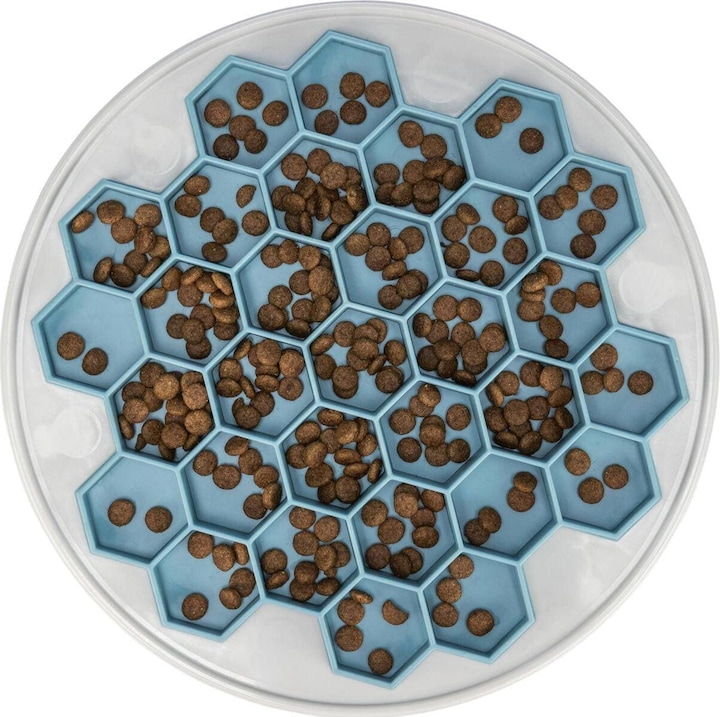 Produktbild Trixie Futtermatte Slow Feeding Hive, Ø 30 cm, Blau