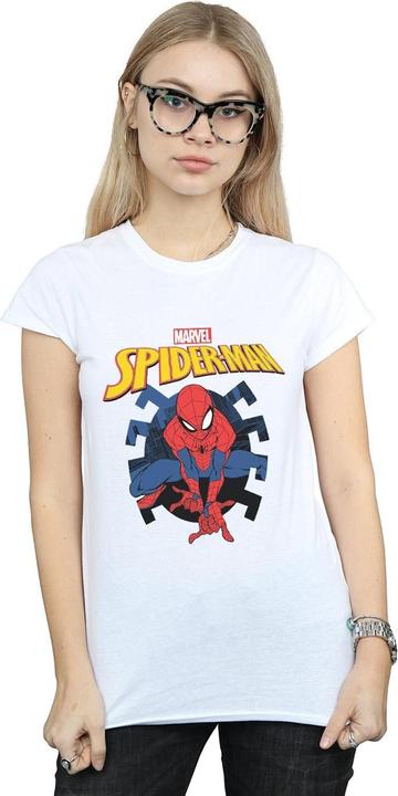 SpiderMan Web Shooting Emblem Logo TShirt (L)