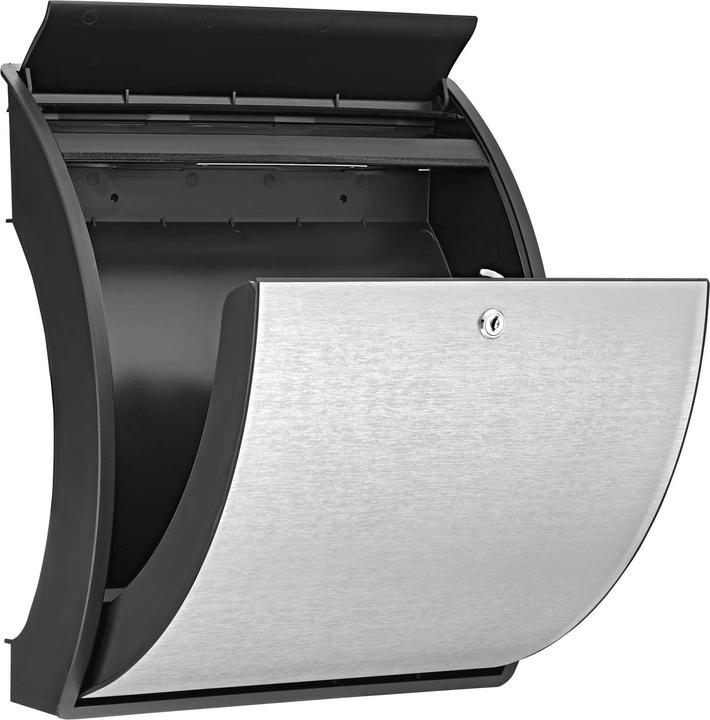 Produktbild Burg Wächter 34490 TURN 4942 ANT/Ni Briefkasten Kunststoff Anthrazit, Edelstahl Schlüsselschloss