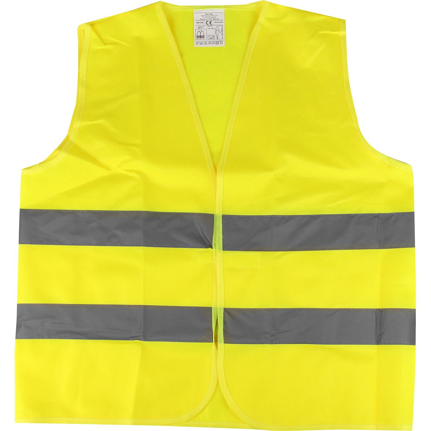 Eneroid, Warnweste + Warnshirt, Sicherheitsweste für Kinder, gelb, DIN EN1150-1999