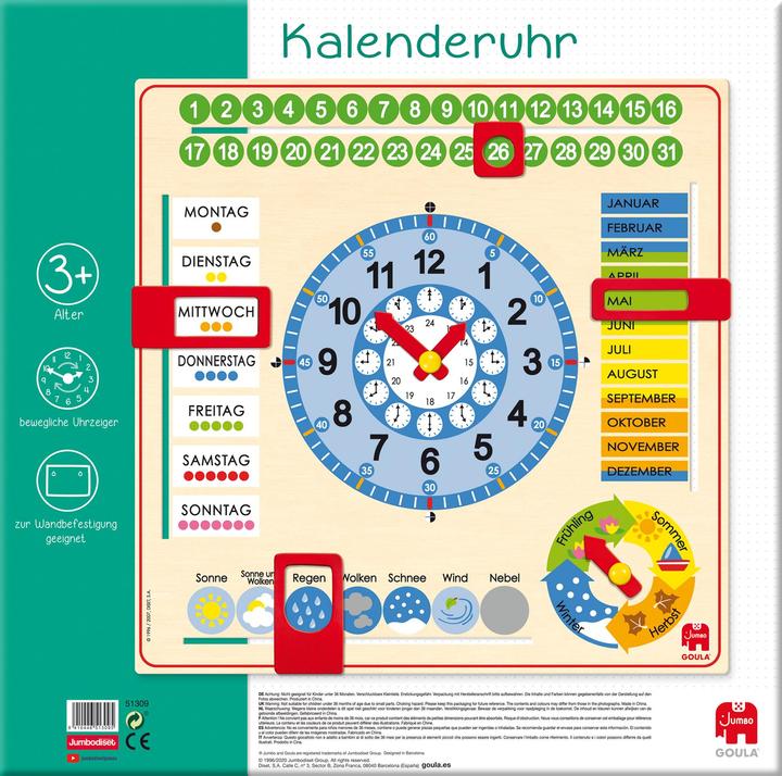 Actual product image Goula Calendar watch (German)