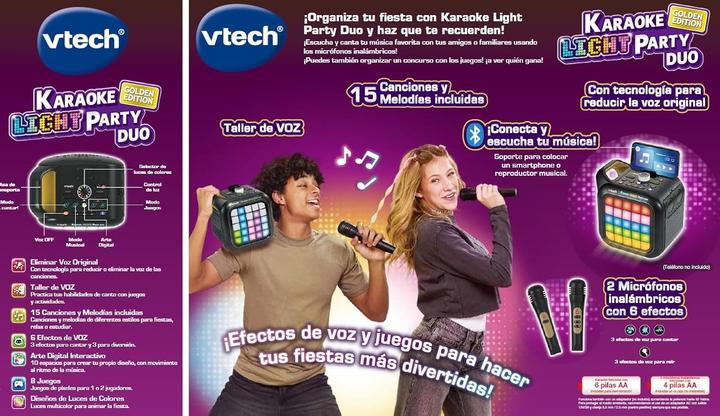 Produktbild VTech Bluetooth Lautsprecher mit Karaoke Mikrofon Duo Golden edition