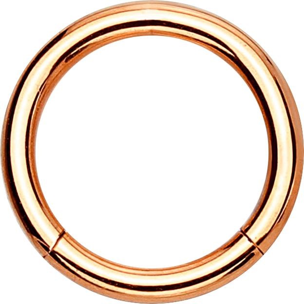 Produktbild Star Piercing Segmentring klappbar rosegold (ohne Messing, Chirurgenstahl 316L)