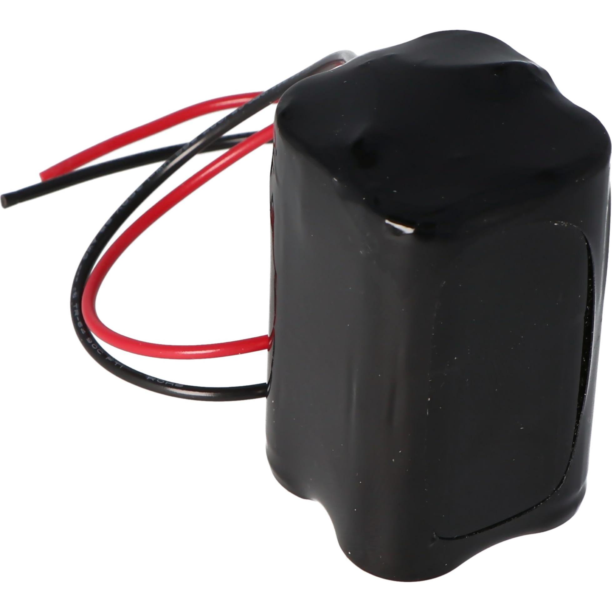 XCell Notleuchtenakku NiMH 4,8V 1800mAh F2x2 Mignon AA mit 200mm Kabel ersetzt 4,8 V Akku (1 Stk., AA, 1800 mAh, Ladeger...