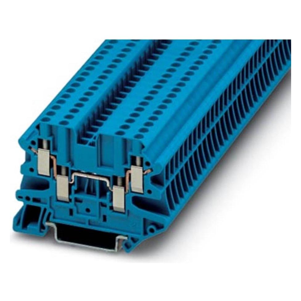 Phoenix Contact Feed-through term block UT 2,5QUAT BU, Elektronikkabel + Stecker, Blau