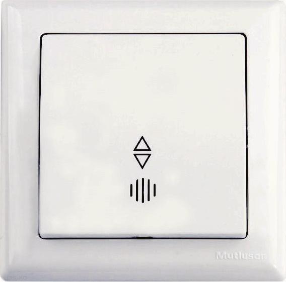 Actual product image Mutlusan Daria 2-way changeover switch with lighting flush-mounted white 8699430412563