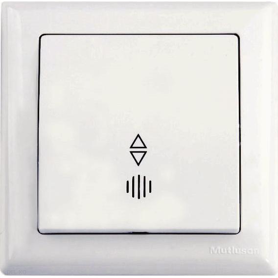 Mutlusan, Interruttore luce, Commutatore a 2 vie Daria con illuminazione da incasso bianco 8699430412563