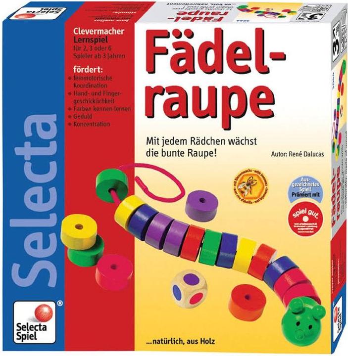 Actual product image Selecta Spielzeug Fädelraupe
