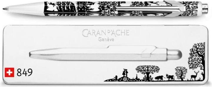 Image du produit Caran d'Ache 849 Scherenschnitt mit Etui (Argent, Noir, 1 x)