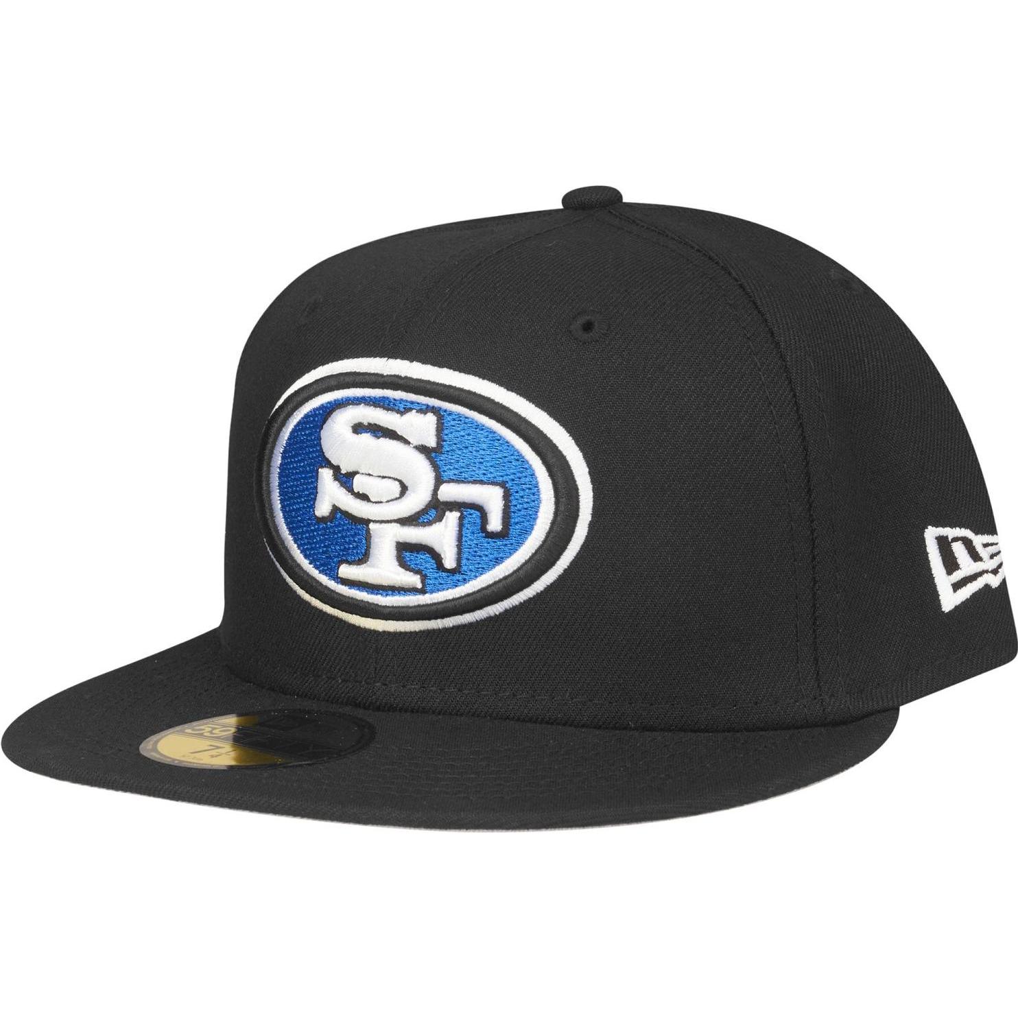 New Era, Herren, Cap, 59Fifty Fitted Cap - NFL San Francisco 49ers - 7 1/8, Schwarz, (7 1/8)