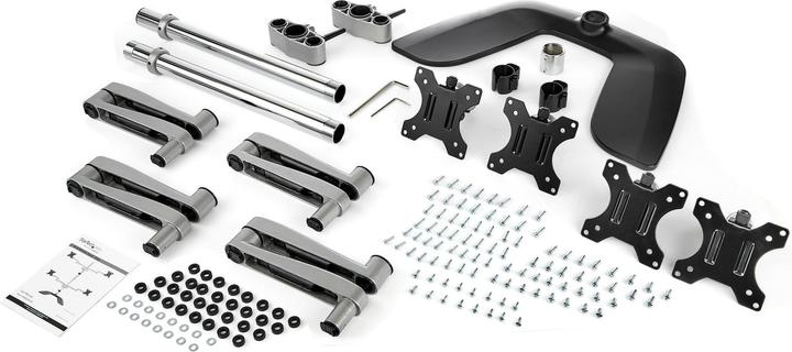 Actual product image StarTech ARMQUADSS monitor mount for four screens (for up to 32" VESA monitors, b (Table, 32", 8 kg)