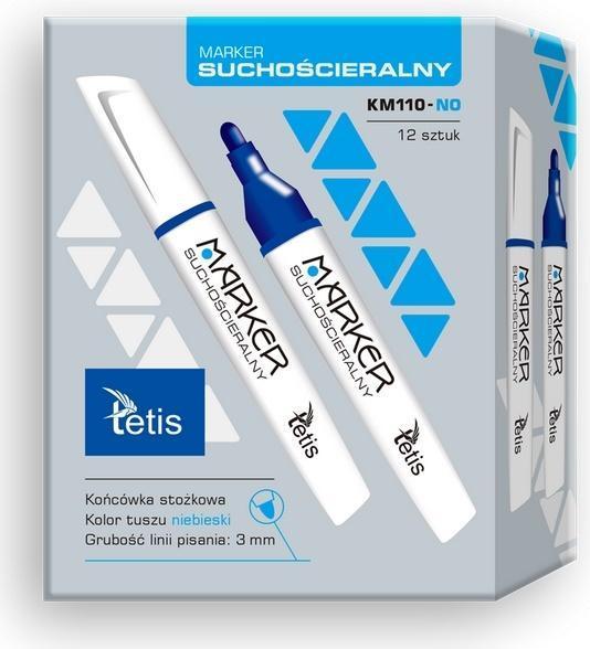 Produktbild Tetis Trockenlöschmarker blau KM110-NO (12 Stk.) (12x)