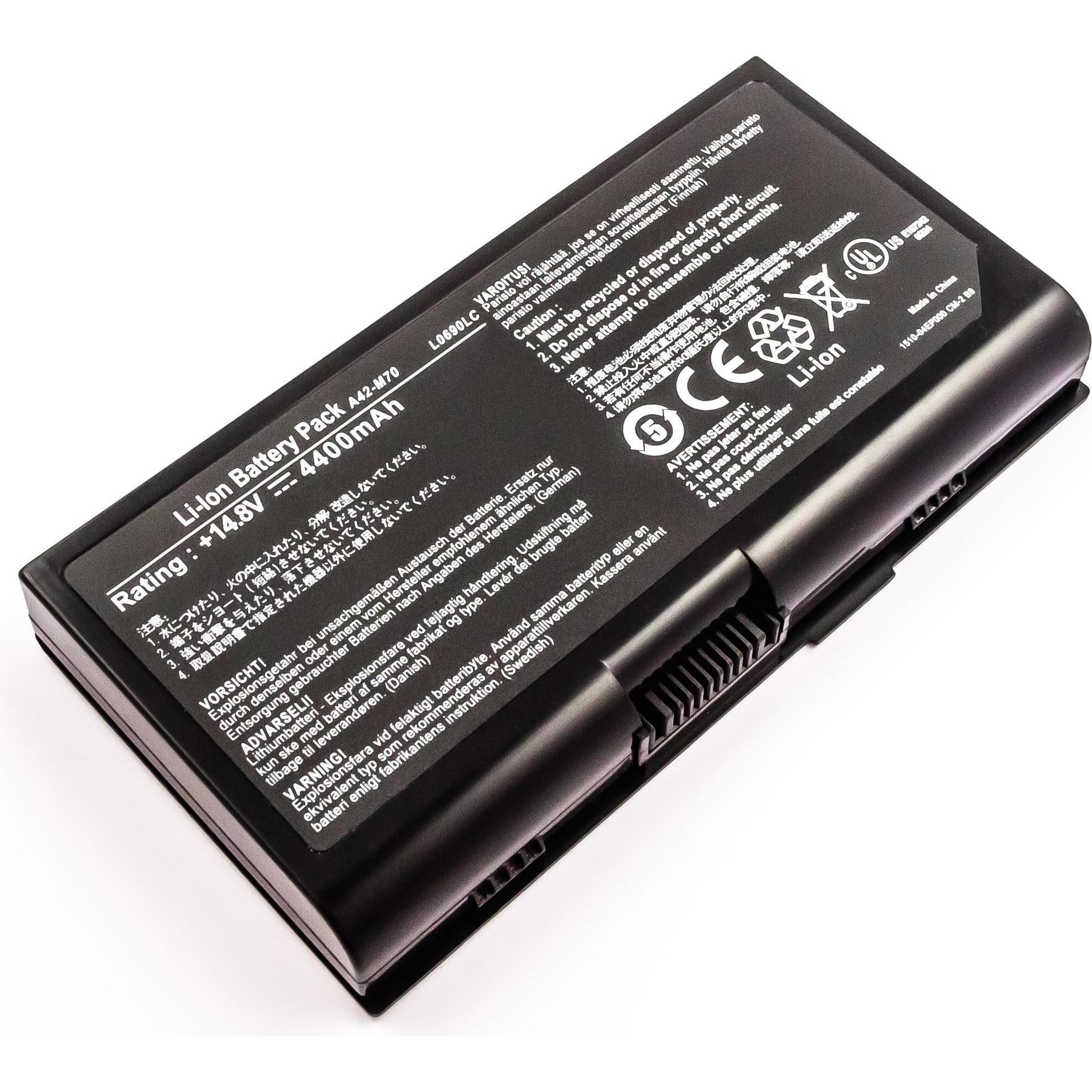 Thumbnail - AGI 14.8V - 4400 mAh - Li-Ion - Batterie/Akku (4400 mAh), Notebook Akku, Schwarz