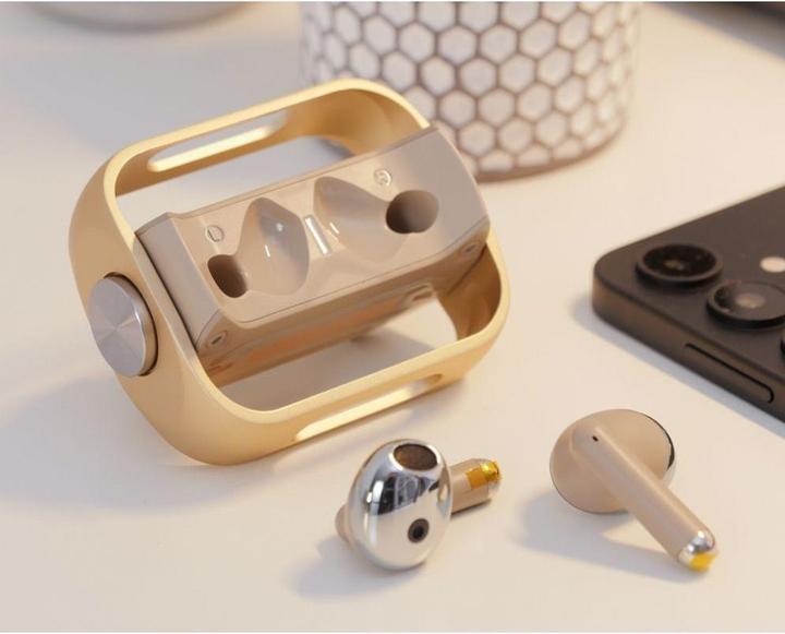 Actual product image Hoco - Wireless Earbuds (EW55) - for Gaming, Bluetooth 5.3, True Wireless - Gold (4 h, Wireless)