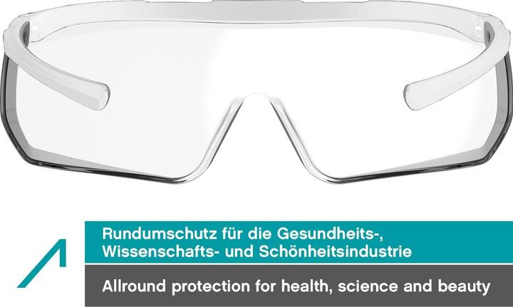 Actual product image Ace Schutzbrille Evo OTG für Brillenträger Weiss