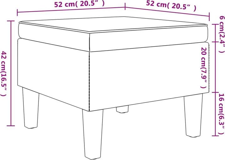 Produktbild vidaXL Hocker