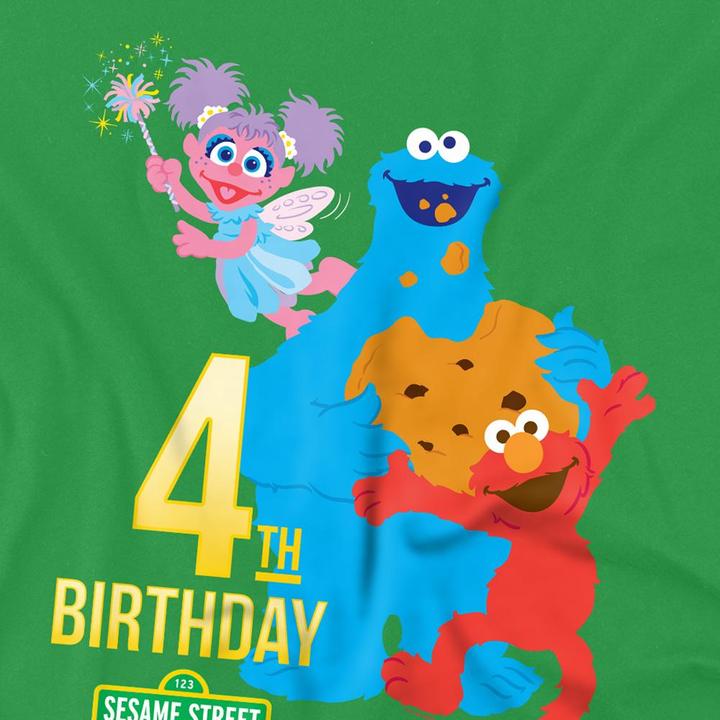 Produktbild Sesame Street TShirt 4. Geburtstag (M)