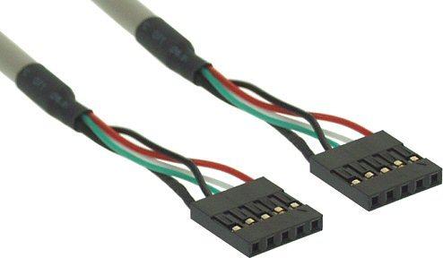 Produktbild Aquatuning Slotblech USB 2.0, 2x USB Buchse auf 2x 5pol Pfostenverbinde