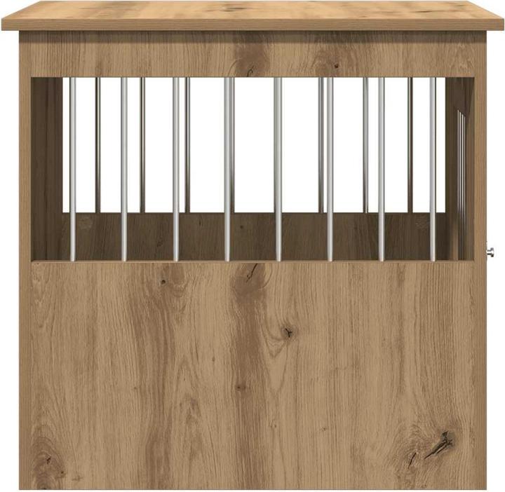 Actual product image vidaXL Dog cage in furniture style reclaimed wood look 55x80x68 cm wood-based material